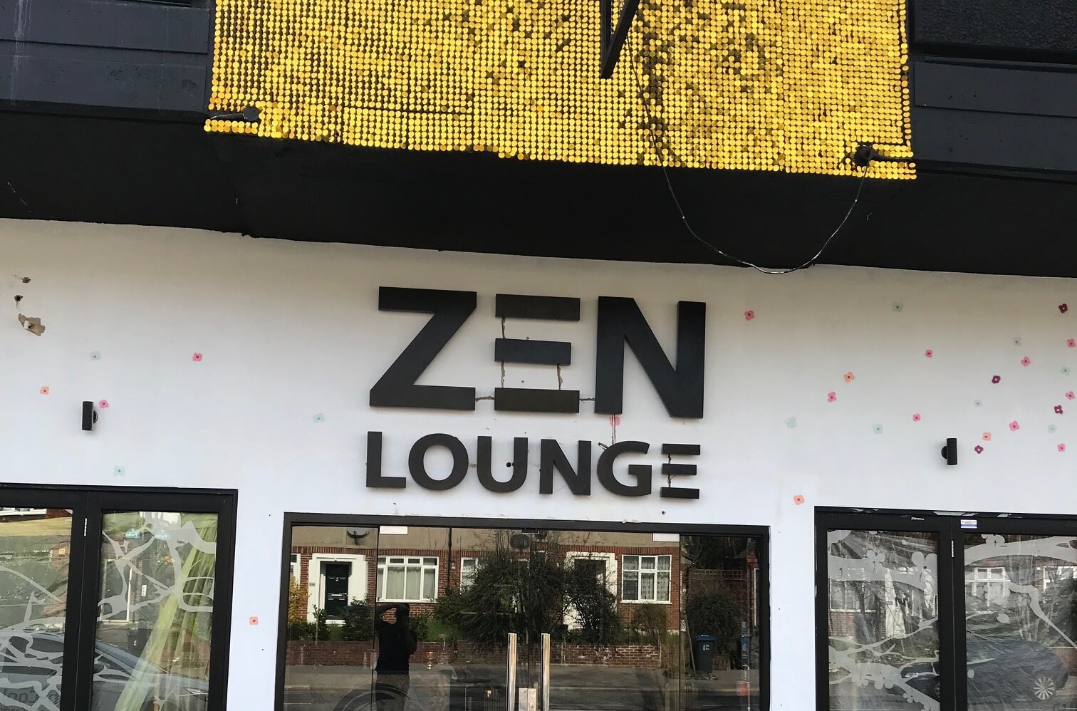 Exterior of Zen Lounge nightclub