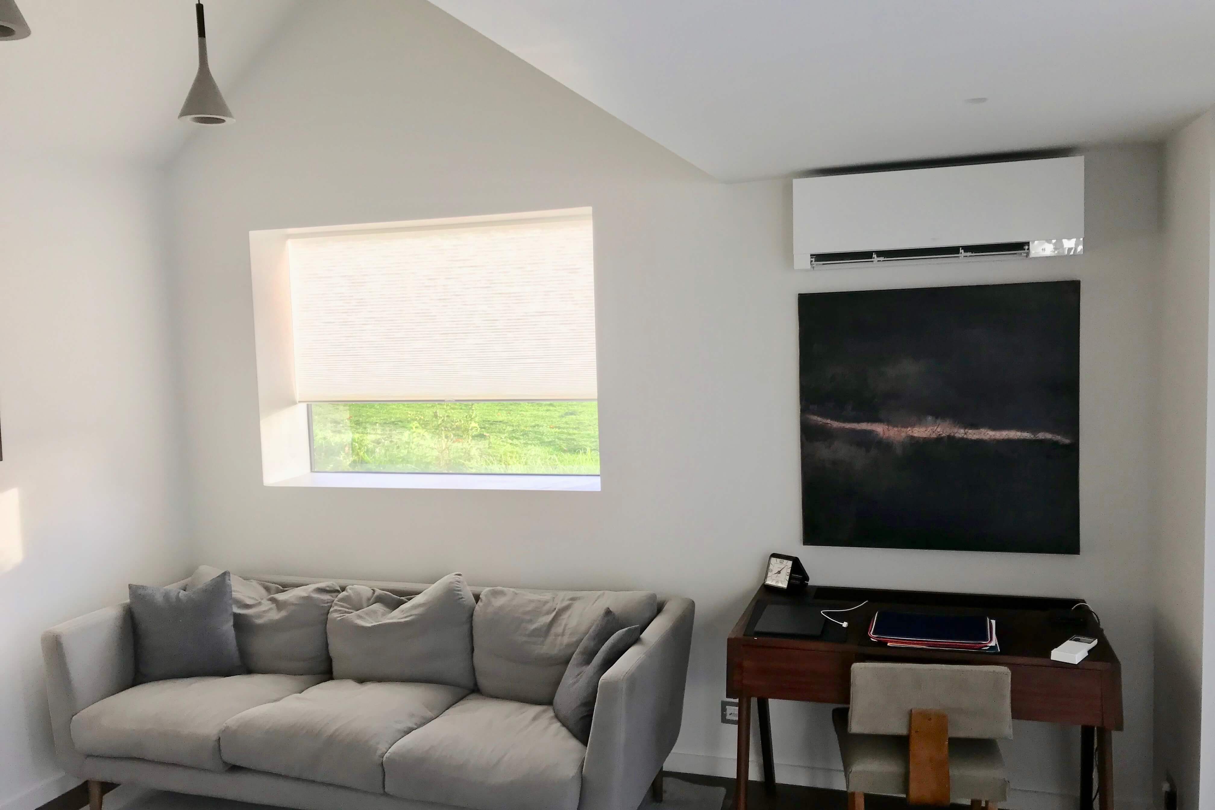 Air con unit white living space